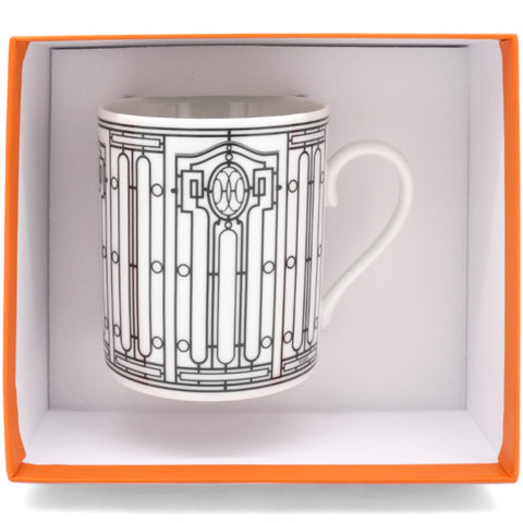 Porcelain H Deco Mug
