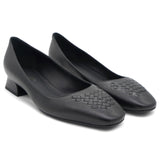 Leather Ballerina Shoes Black 35