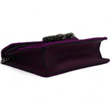 Velvet Super Mini Dionysus Shoulder Bag Fuchsia Violet Cyclamen