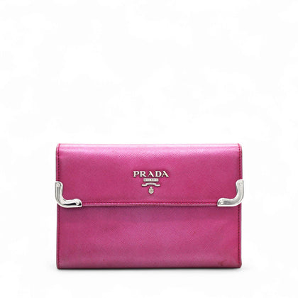 Campact Leather Wallet Purple