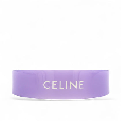 Monochroms Acetate Headband With Celine Logo Purple