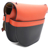 Smooth Calfskin Small Gate Crossbody Bag Orange/Black