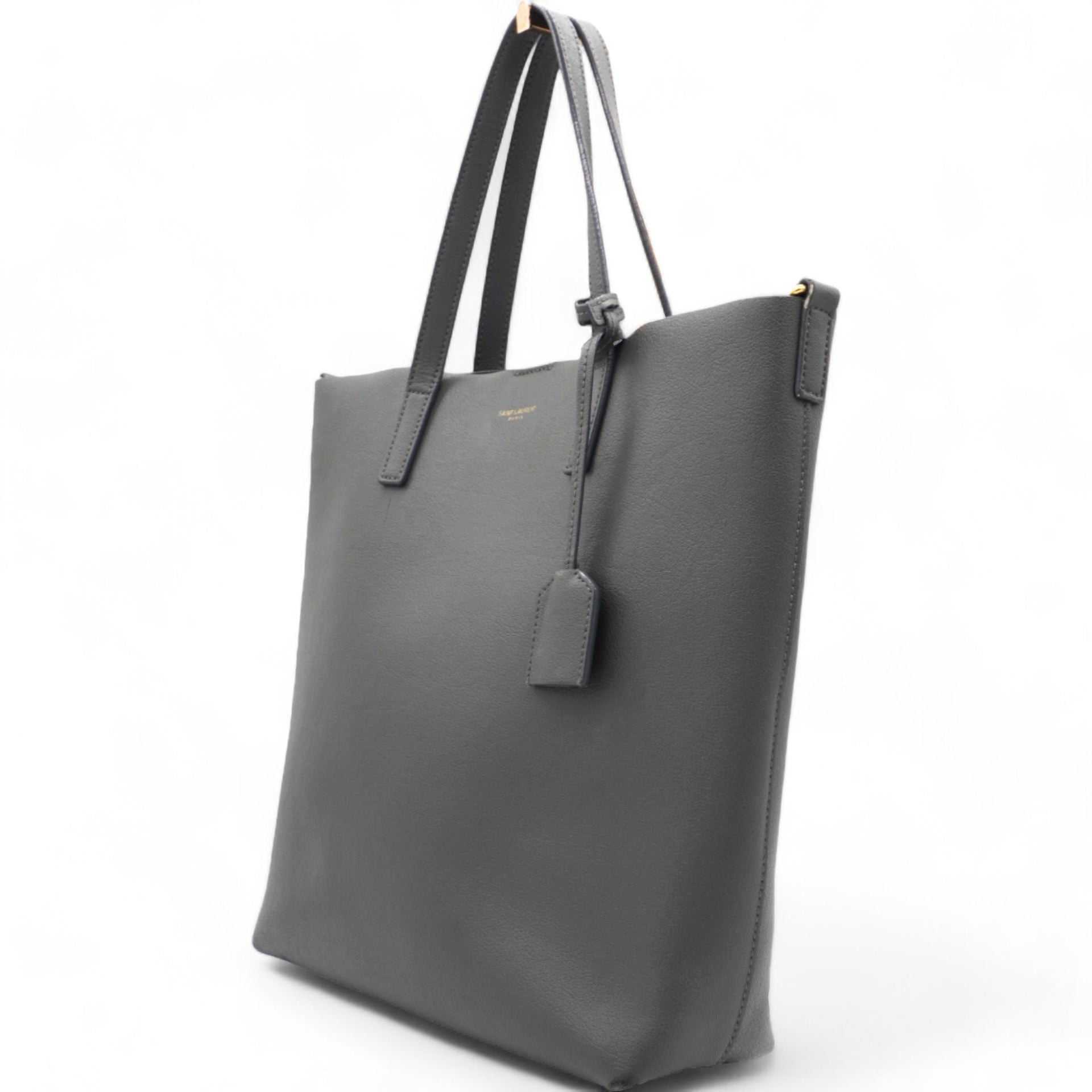 Calfskin Toy Shopping Tote Earth Grey