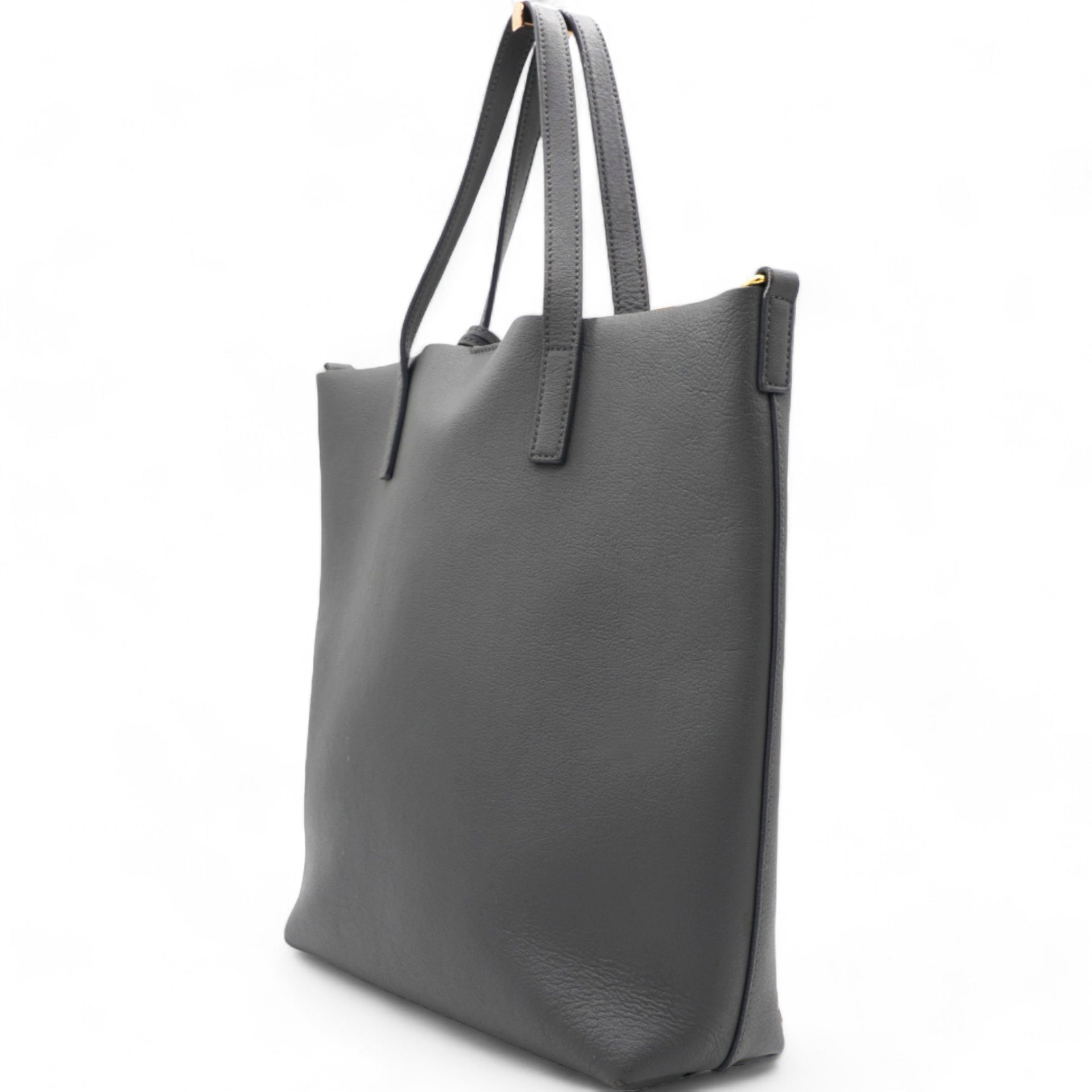 Calfskin Toy Shopping Tote Earth Grey