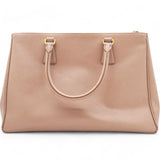 Saffiano Lux Galleria Double Zip Tote Cammeo