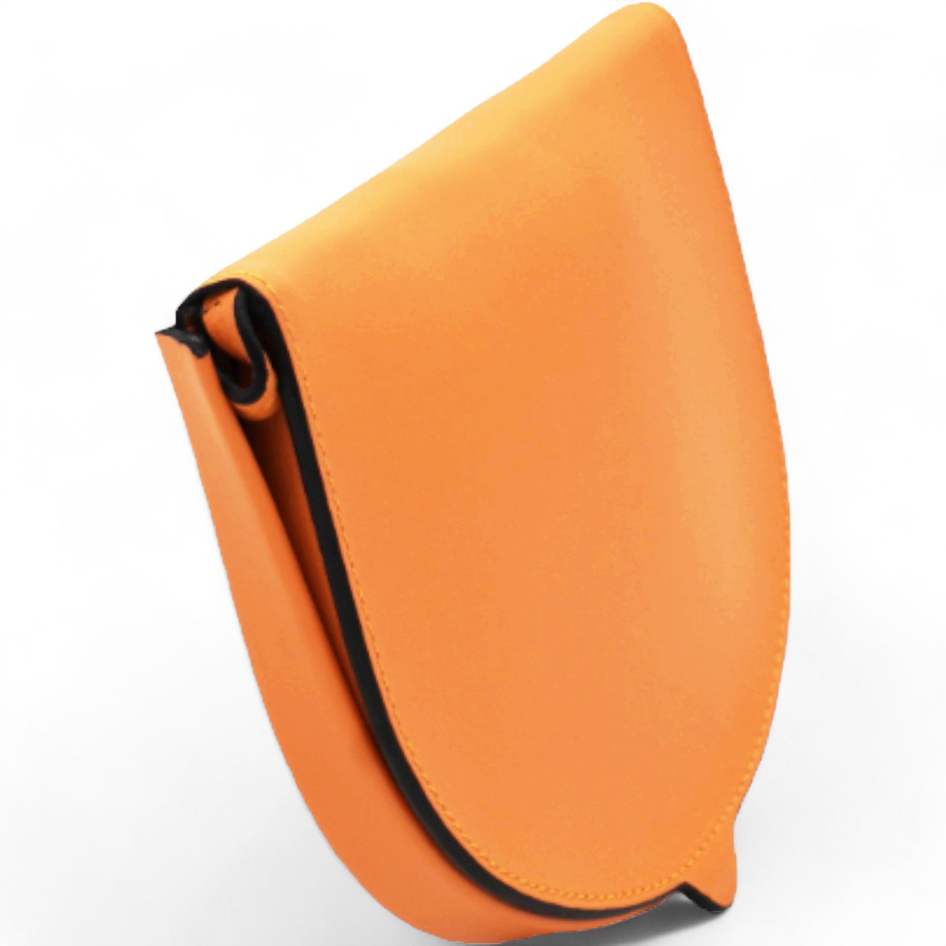 Soft Calfskin Small Heel Bag Apricot