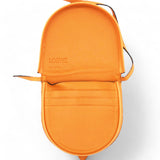 Soft Calfskin Small Heel Bag Apricot