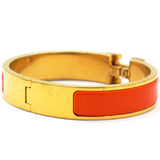 Enamel Narrow Clic Clac H Bracelet PM Orange