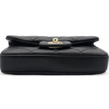 Lambskin Quilted Mini My Precious Flap Black