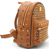 Visetos Swarovski Small Stark Diamond Backpack Cognac