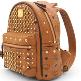 Visetos Swarovski Small Stark Diamond Backpack Cognac