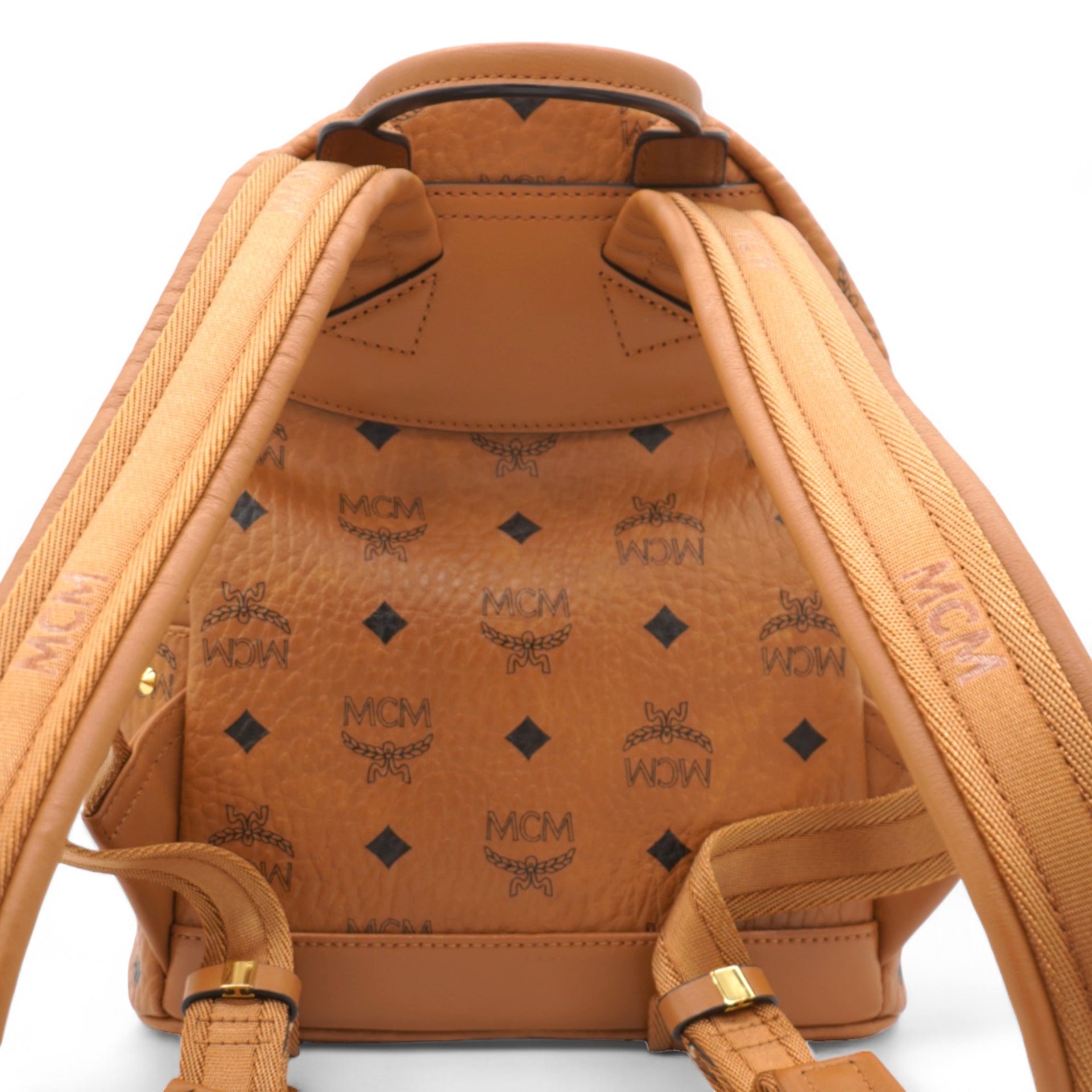 Visetos Swarovski Small Stark Diamond Backpack Cognac