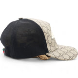 GG Supreme Monogram Bee Print Baseball Hat Beige