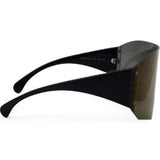 Acetate Shield Runway Sunglasses Black