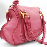 Calfskin Marcie Satchel Paradise Pink