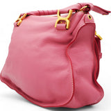 Calfskin Marcie Satchel Paradise Pink