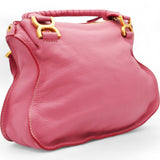 Calfskin Marcie Satchel Paradise Pink