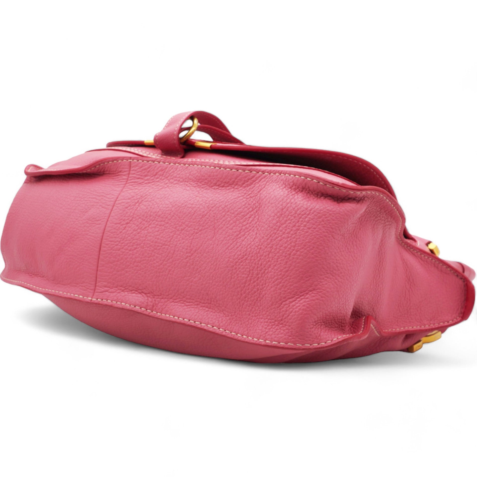 Calfskin Marcie Satchel Paradise Pink