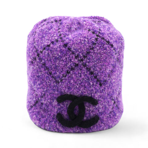 CC Logo Cashmere Hat Violet Purple