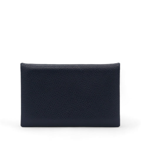 Epsom Calvi Card Case Bleu Nuit