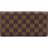 Damier Ebene Emilie Wallet Red