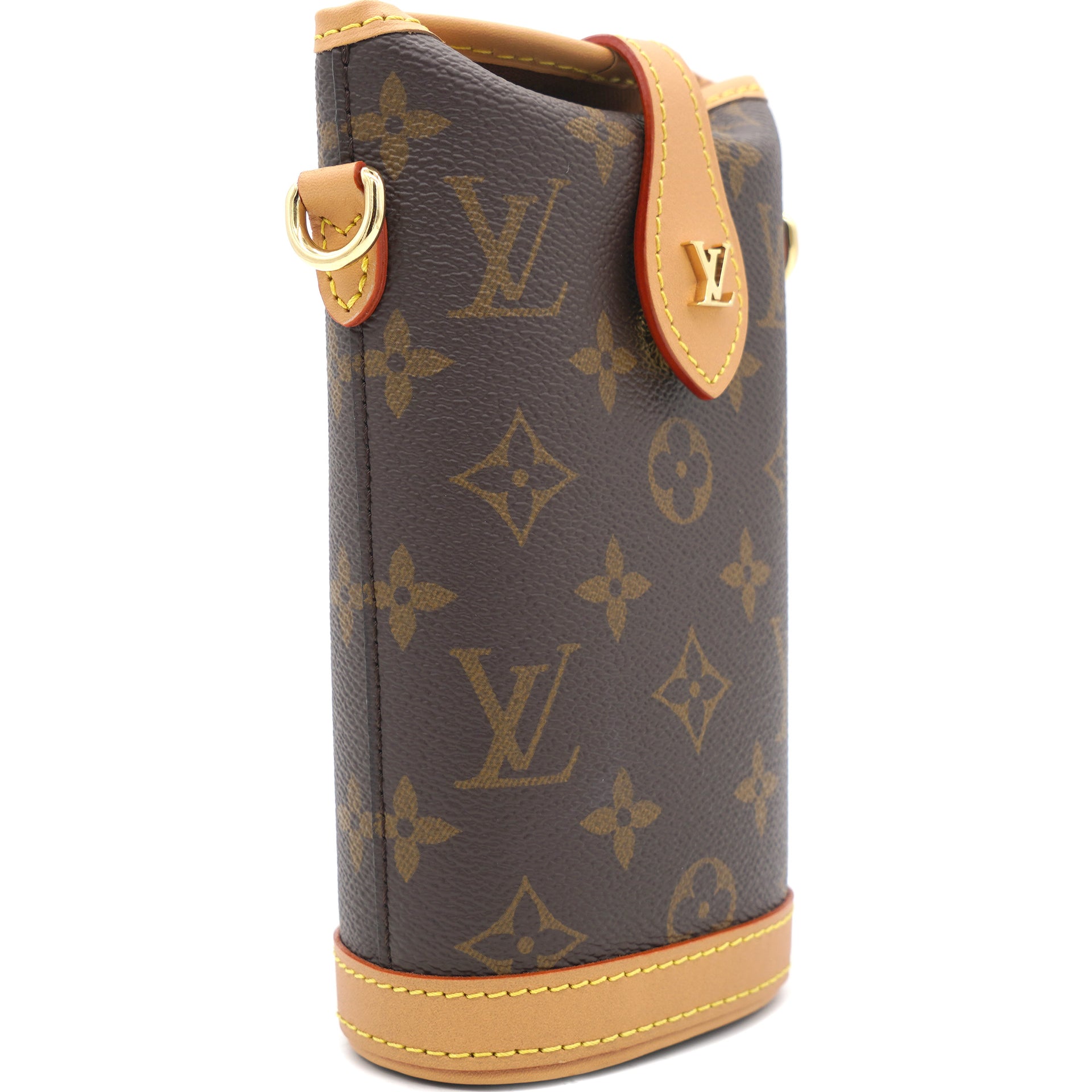 Louis Vuitton Fold Me Pouch Monogram Brown in Coated Canvas/Leather with  Gold-tone - US