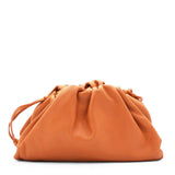 The Mini Pouch Smooth Leather Clutch In Clay-gold Clay Lambskin