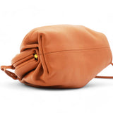 The Mini Pouch Smooth Leather Clutch In Clay-gold Clay Lambskin