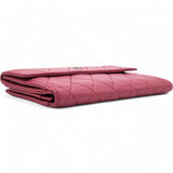 Long Wallet Pink Caviar Skin Matrasse Fuchsia Coco Mark Snap