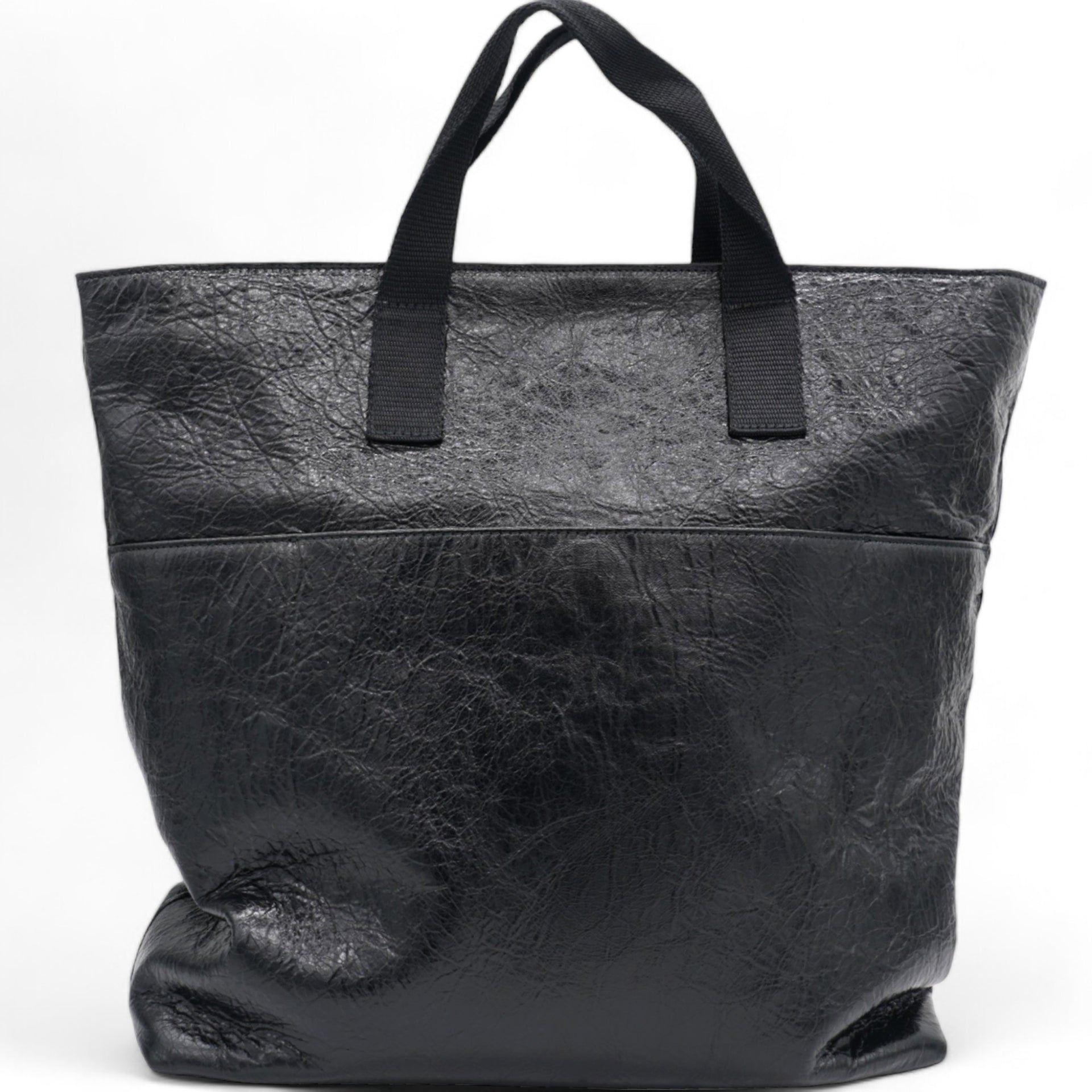 Agneau Arena Explorer Tote Bag with Strap Black