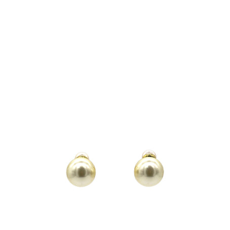 Tribal Pearl & Gold Metal Earrings Golden