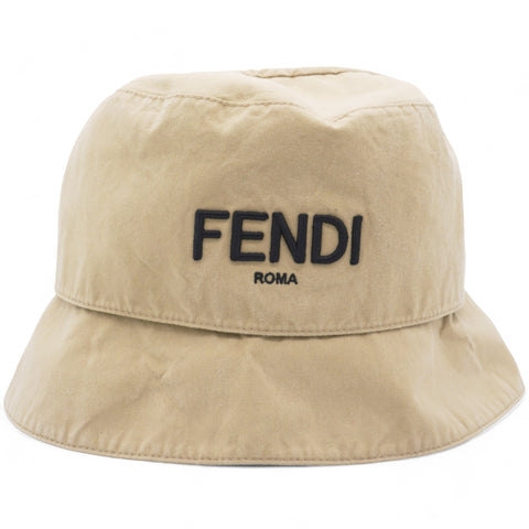 Reversible Beige 'FF' Bucket Hat M