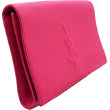 Calfskin Monogram Large Belle De Jour Clutch Lipstick Fuchsia