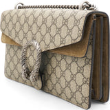 GG Supreme Monogram Small Dionysus Shoulder Bag Taupe