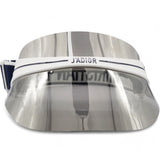 Mirrored DiorClub1 Sun Visor Silver