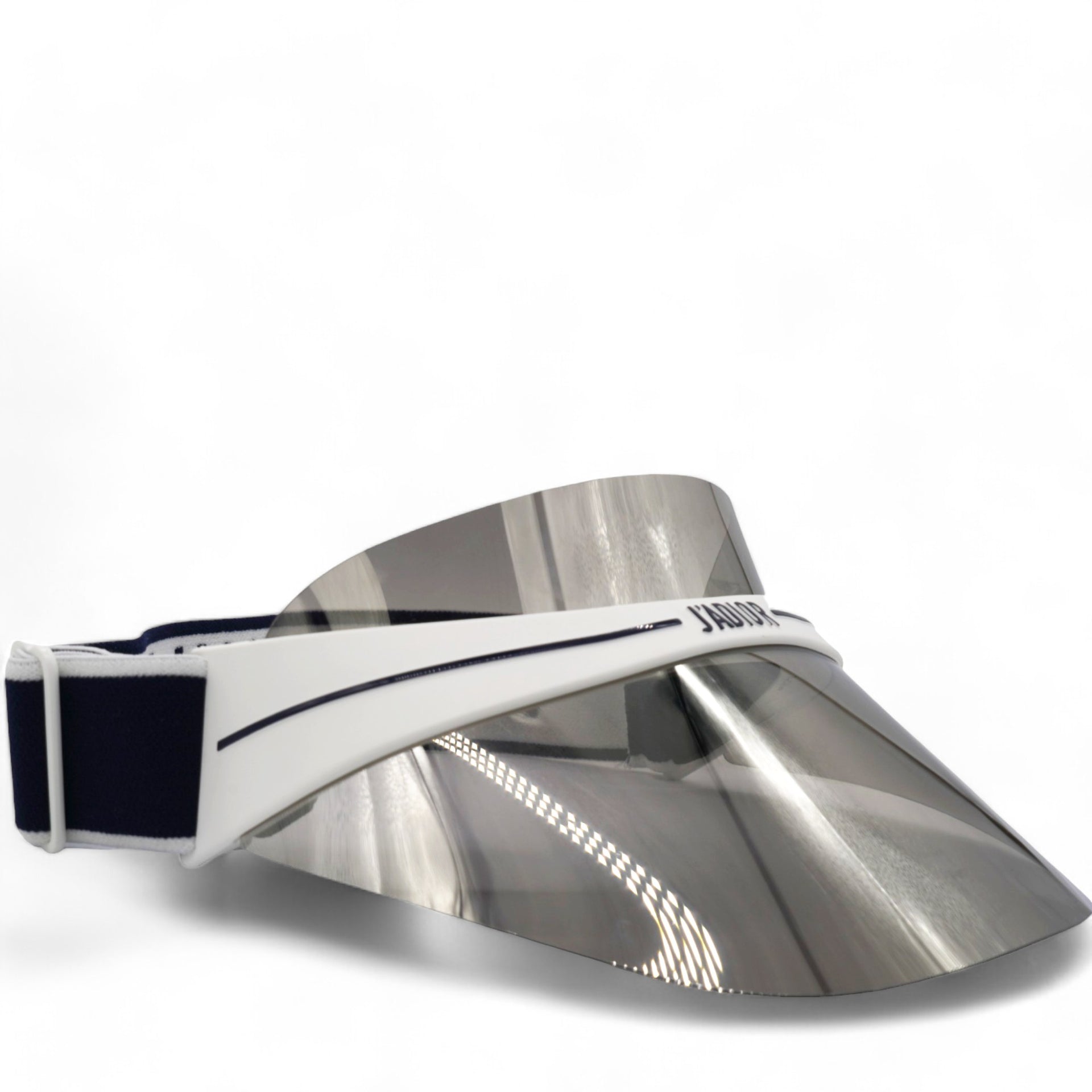 Mirrored DiorClub1 Sun Visor Silver