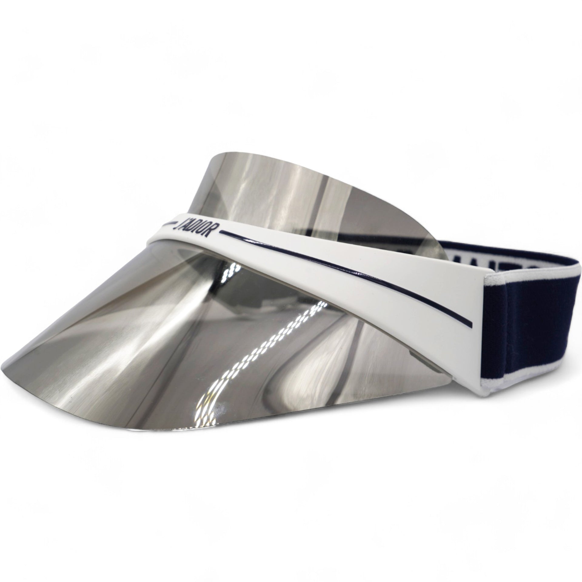 Mirrored DiorClub1 Sun Visor Silver