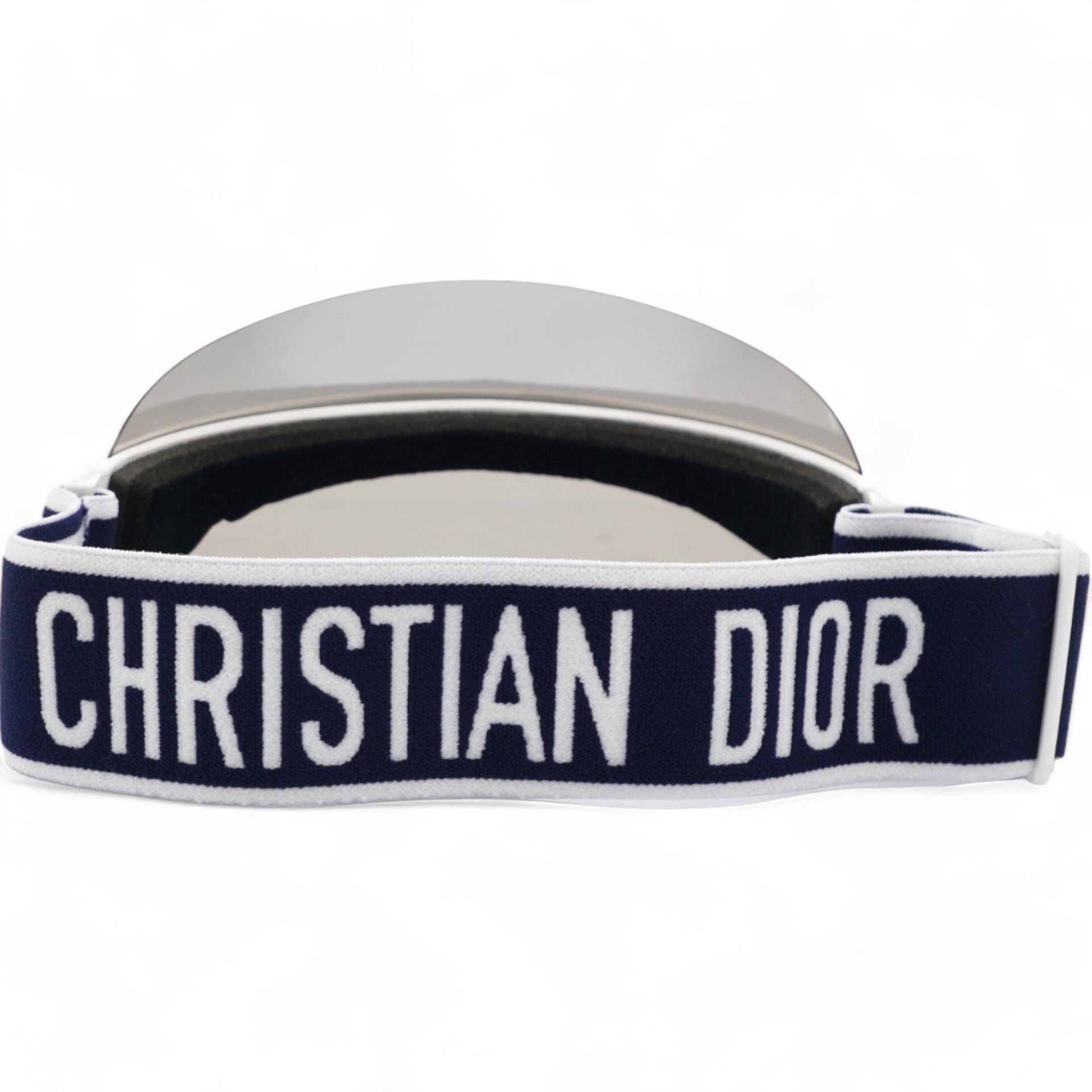 Mirrored DiorClub1 Sun Visor Silver