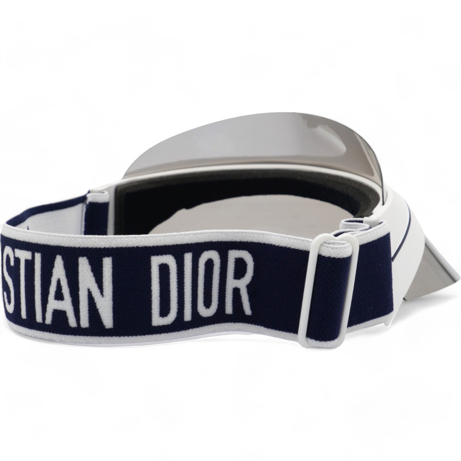 Mirrored DiorClub1 Sun Visor Silver