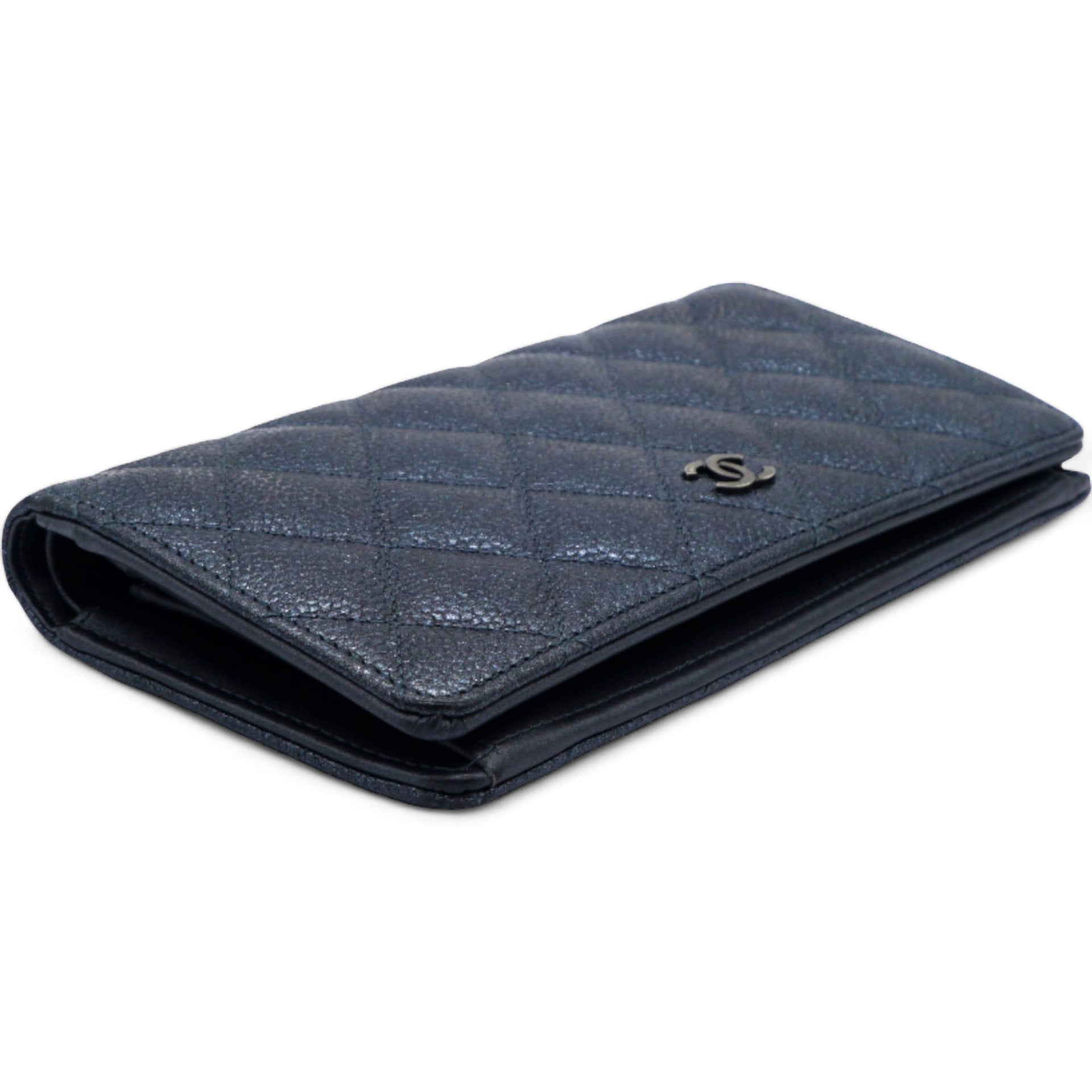 Black Classic Fold Iridescent Wallet