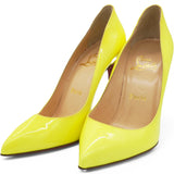 Patent Pigalle Pumps Fluo Yellow Size 37