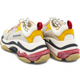 Mesh Nubuck Womens Triple S Sneakers White Gris Jaune Rose 39