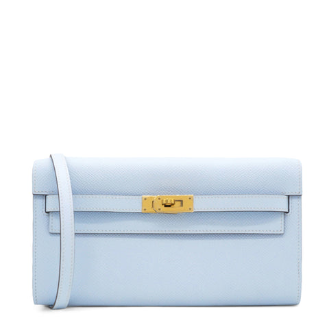 Epsom Kelly Wallet To Go Bleu Brume