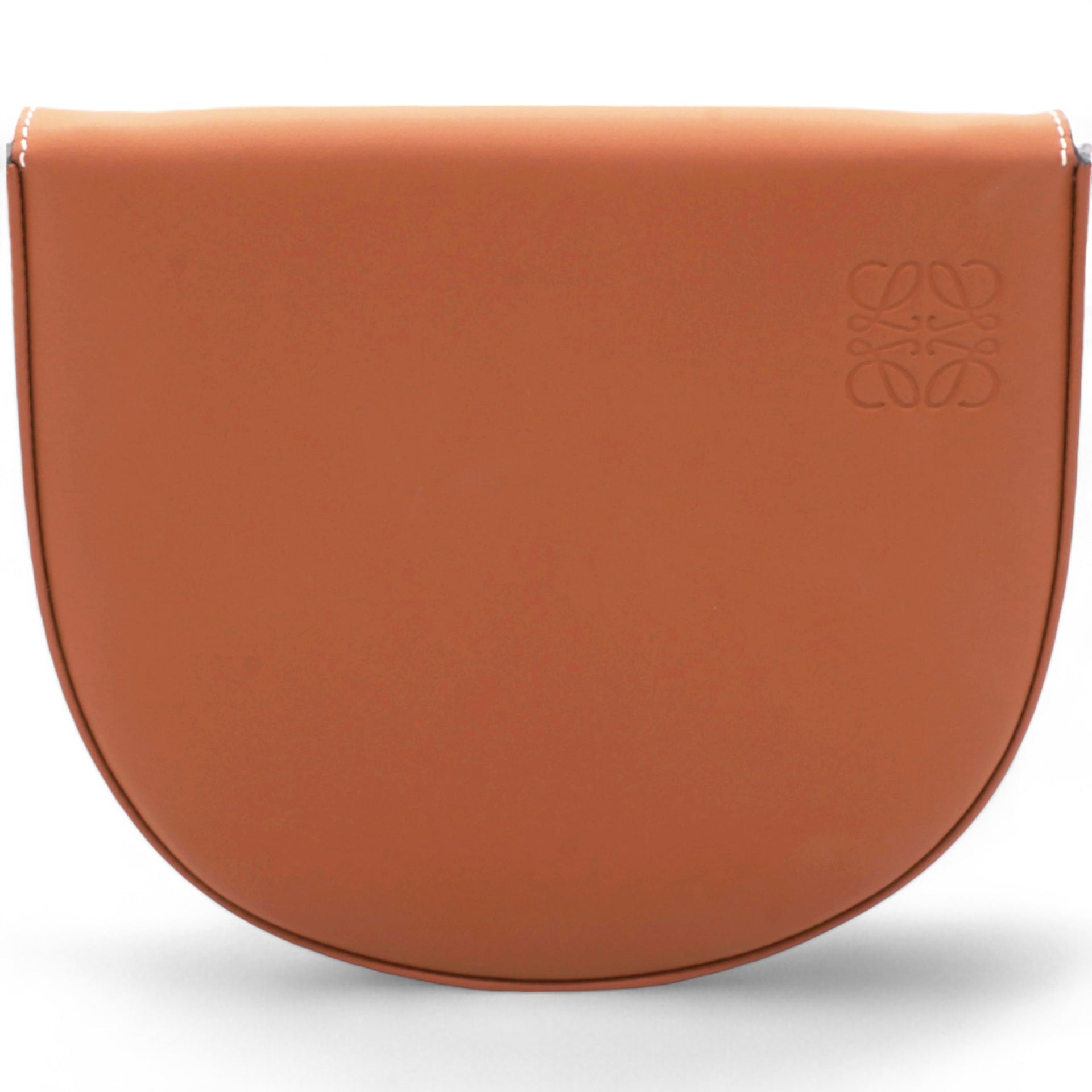 Soft Calfskin Heel Pouch Tan