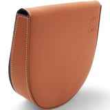 Soft Calfskin Heel Pouch Tan