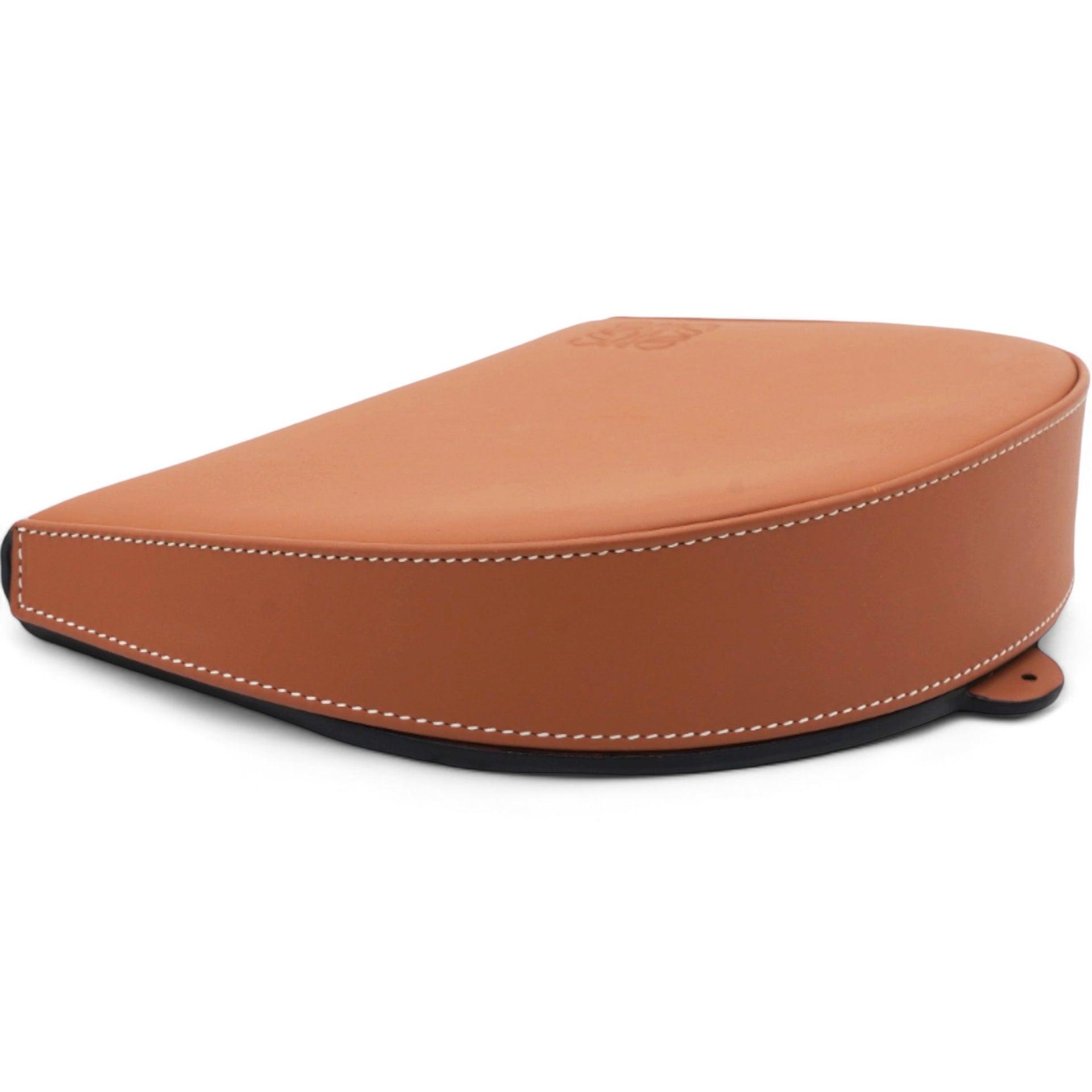 Soft Calfskin Heel Pouch Tan