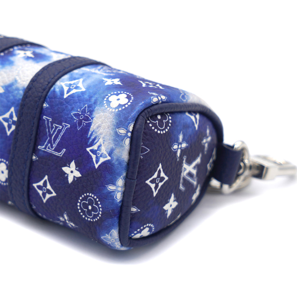 LOUIS VUITTON Monogram Bandana Mini Keepall Bag Charm Key Holder