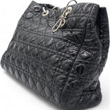 Lambskin Cannage Large Dior Soft Shopping Tote Black