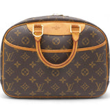 Brown Canvas Monogram Trouville Handbag