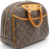 Brown Canvas Monogram Trouville Handbag